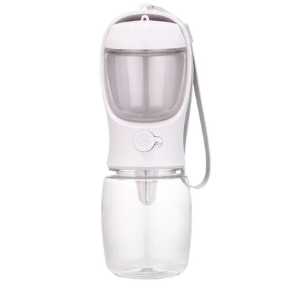 Portable Pet Water Bottle with Food Dispenser – Travel Cup