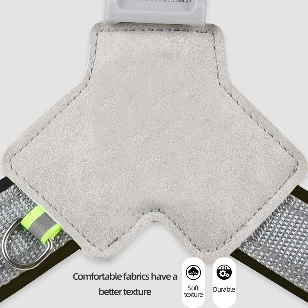 adjustable reflective dog harness for hiking, walking, and travel