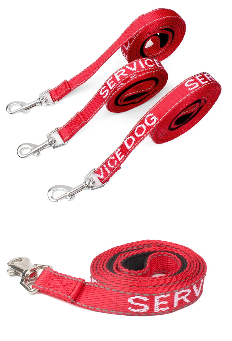 red reflective padded dog leash for outdoor walking and running sport