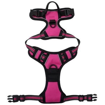 Reflective Adjustable Dog Harness – Breathable Vest for All Sizes
