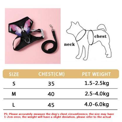 Soft Puppy Harness, Leash & Collar Set – Adjustable Pet Vest Set