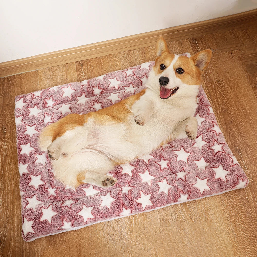 thickened dog bed mat warm machine washable blanket for puppies and cats
