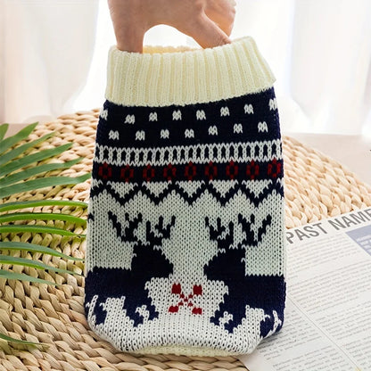 Christmas Knit Pet Sweater – Festive Wool Sweater for Dogs & Cats