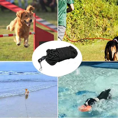 5m ~ 15m Heavy Duty Nylon Long Line Training Leash for Medium & Large Dogs