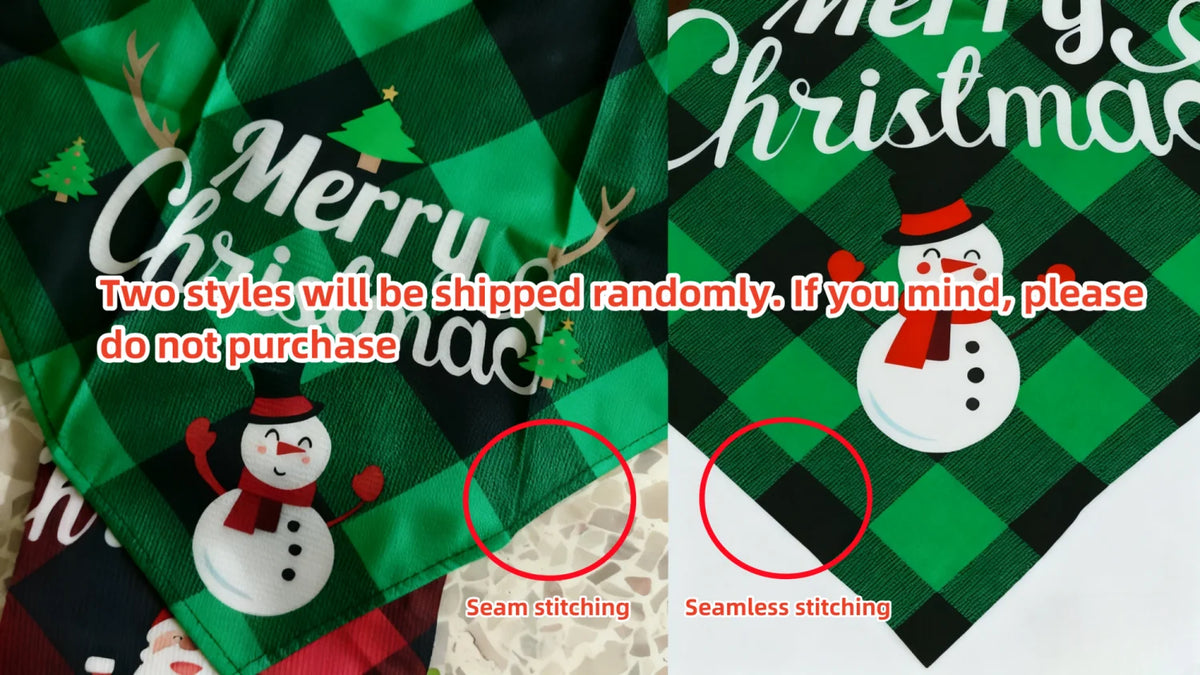 christmas dog bandana scarf adjustable for small and large dogs