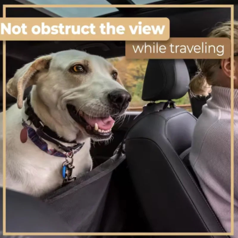 foldable hammock car seat cover for safe pet travel, all dog breeds