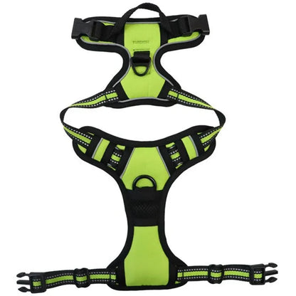 Reflective Adjustable Dog Harness – Breathable Vest for All Sizes