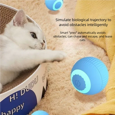 Smart Automatic Rolling Ball Interactive Cat Toy for Indoor Play