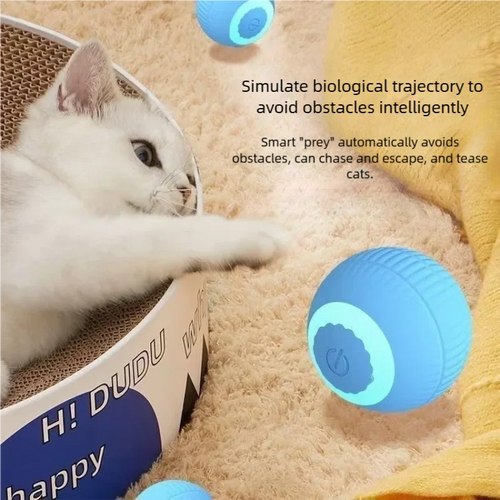 Smart Automatic Rolling Ball Interactive Cat Toy for Indoor Play