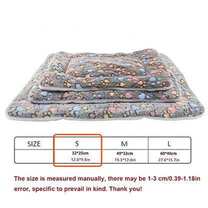 1pc Double-Sided Plush Pet Mat and Bed for Cats and Dogs, Soft and Warm