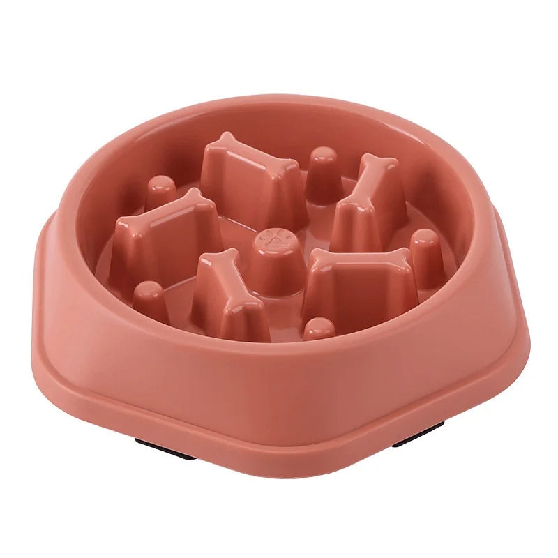 puzzle slow feeder dog bowl – non-slip anti-choking feeding dish