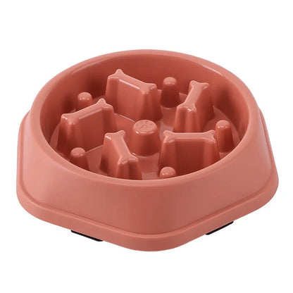 Puzzle Slow Feeder Dog Bowl – Non-Slip Anti-Choking Feeding Dish