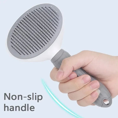 Self-Cleaning Pet Hair Brush – Dematting Comb for Dogs & Cats