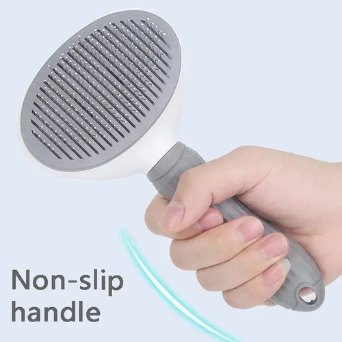 Self-Cleaning Pet Hair Brush – Dematting Comb for Dogs & Cats