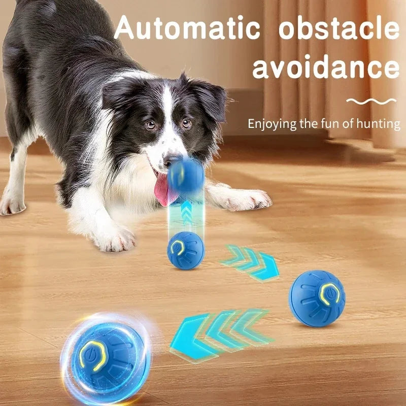 smart bouncing ball interactive electronic pet toy for dogs & cats
