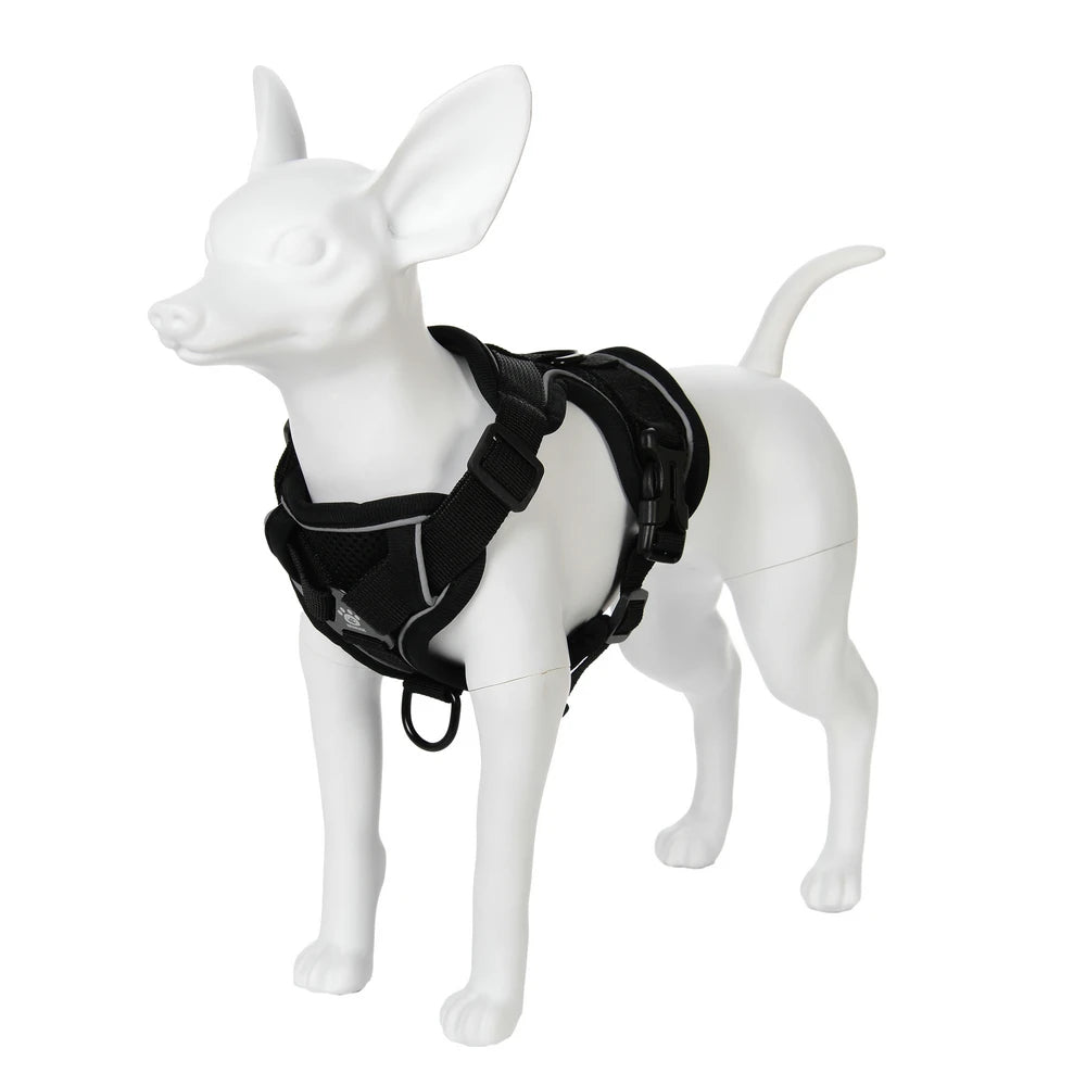 breathable puppy harness leash set with reflective chest strap vest