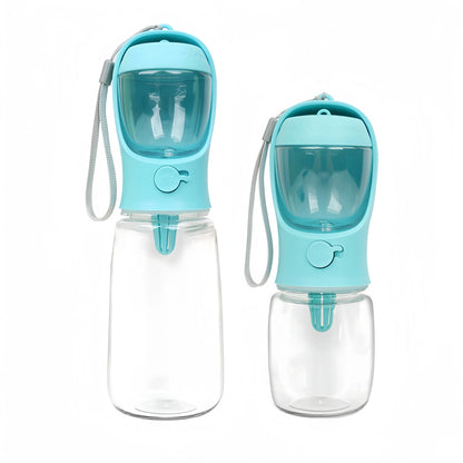 Portable Pet Water Bottle with Food Dispenser – Travel Cup