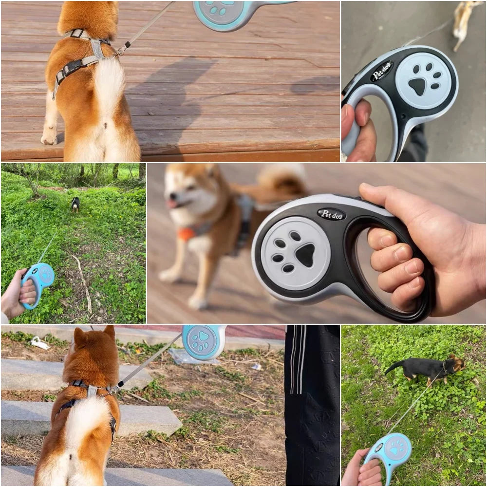 3m 5m strong retractable nylon dog leash for small, medium, and large dogs