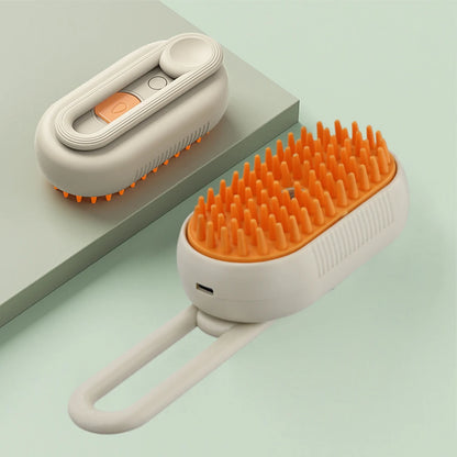 USB Rechargeable Pet Brush with Electric Water Spray – Comb