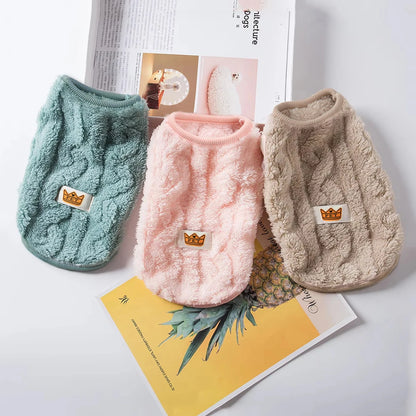 Warm Fleece Sweater for Cats & Small Dogs - Cozy Winter Sweatshirt