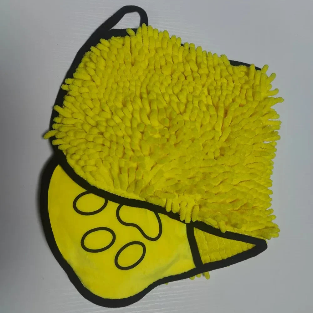 absorbent chenille pet bath towel – soft quick-dry dog & cat towel