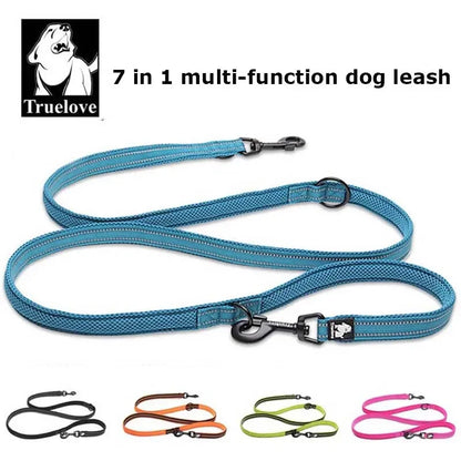 7-in-1 Multi-Function Hands-Free Dog Leash - Reflective, Walk 2 Dogs