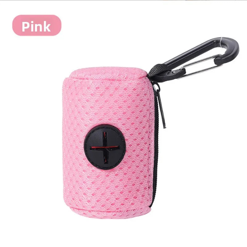 hanging dog poop bag dispenser – convenient walking bag holder