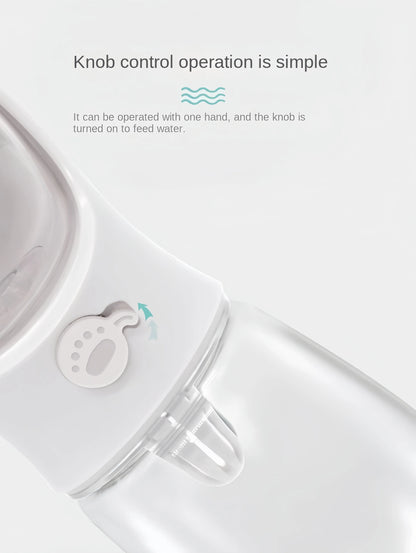 Portable Pet Water Bottle with Food Dispenser – Travel Cup