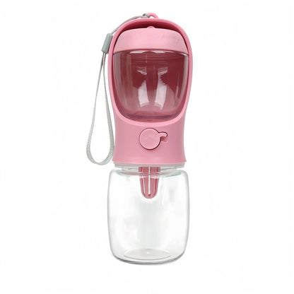 Portable Pet Water Bottle with Food Dispenser – Travel Cup