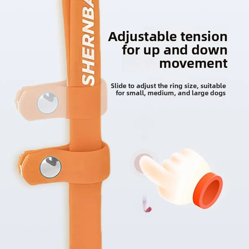 silicone grooming hanging rope – non-stretch pet bathing restraint