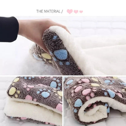 Thickened Soft Fleece Dog Bed Mat Warm Pet Blanket for Dogs and Cats