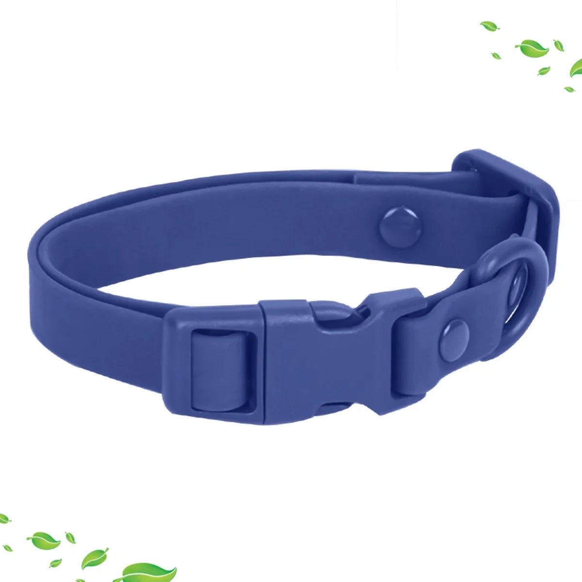 macaron colored waterproof pvc dog collar, adjustable easy-clean