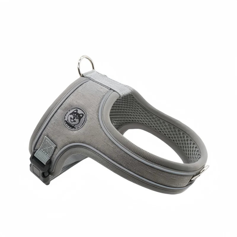 no-pull nylon dog harness - reflective, adjustable anti-burst vest