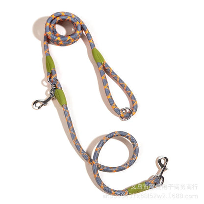 Hands-Free Reflective Nylon Dog Leash for Running and Walking Dogs
