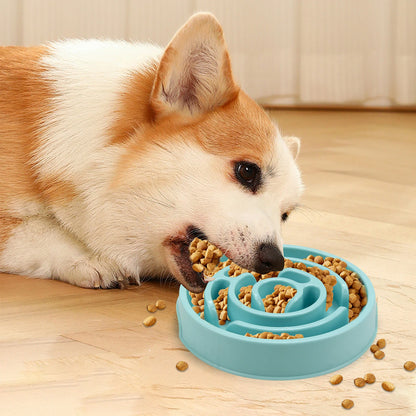 Maze Design Slow Feeder Dog Bowl – Anti-Gulping Feeding Dish