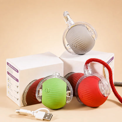 Automatic Rolling Dog Ball Toy - Rechargeable Smart Interactive Toy