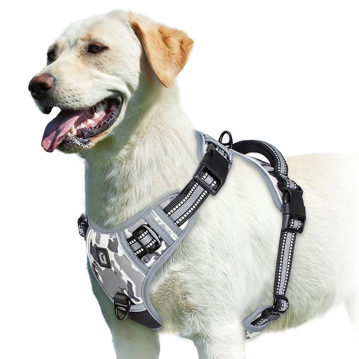 no pull dog harness – soft padded vest with control handle