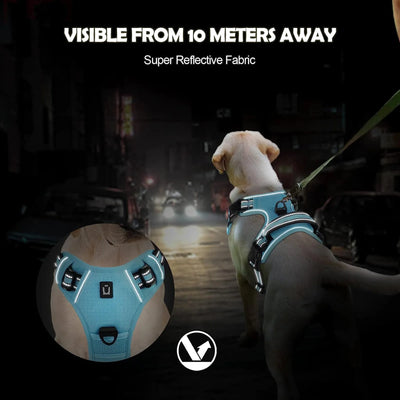 Adjustable No-Pull Dog Vest Harness with Padded, Easy Control Handle
