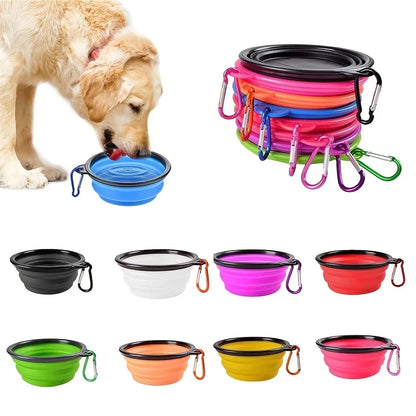 Collapsible Silicone Pet Bowl – Portable Travel Food & Water Bowl