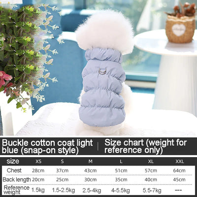 Insulated Winter Pet Jacket – Thick Warm Coat for Dogs & Cats