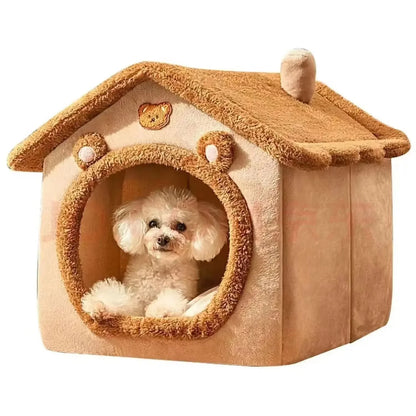 All-Season Pet Tent Bed – Soft Cushion for Cats & Small Dogs