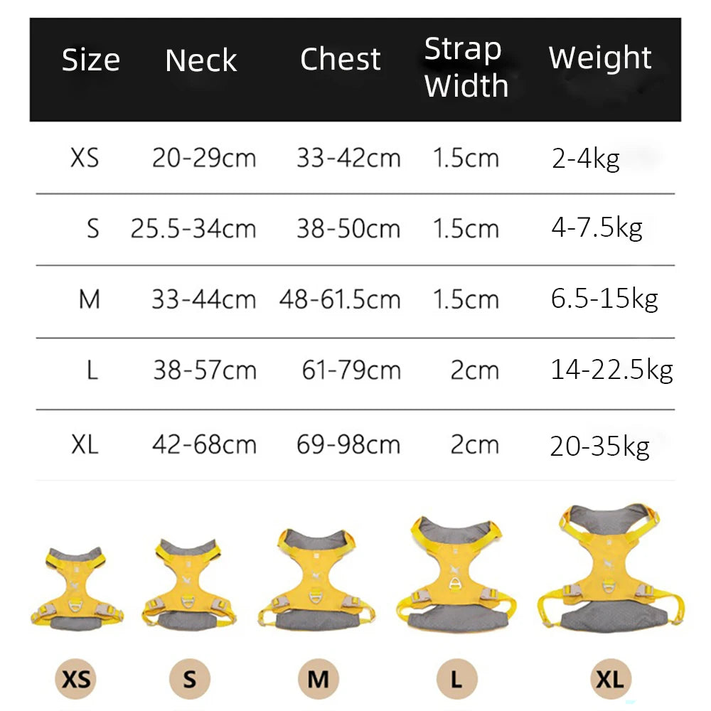 lightweight dog harness & leash set - anti-pull, escape-proof fit