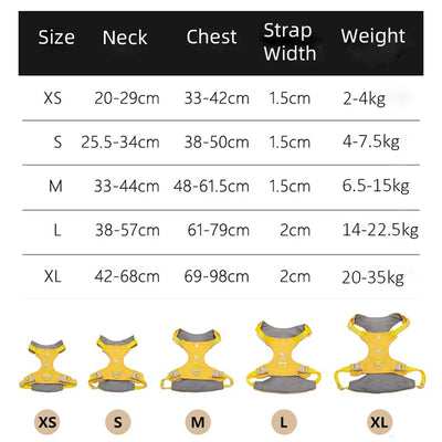 Lightweight Dog Harness & Leash Set - Anti-Pull, Escape-Proof Fit