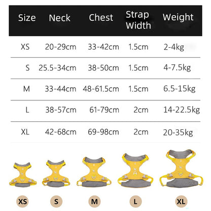 Lightweight Dog Harness & Leash Set - Anti-Pull, Escape-Proof Fit