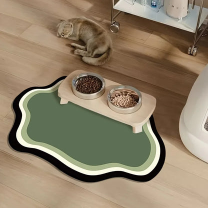 Non-Slip Absorbent Pet Feeding Mat – Quick-Dry Cat & Dog Placemat