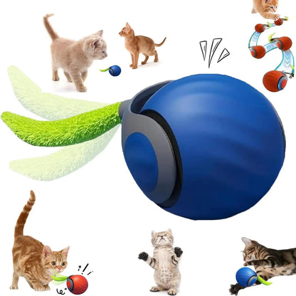 Speedy Tail 2.0 Interactive Cat Ball Toy with Dual-Speed Modes