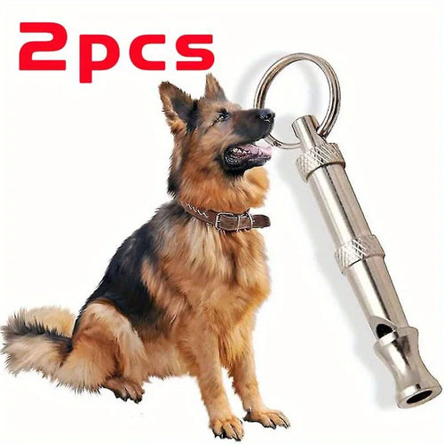 Adjustable Pitch Dog Whistle with Keychain – Training & Recall