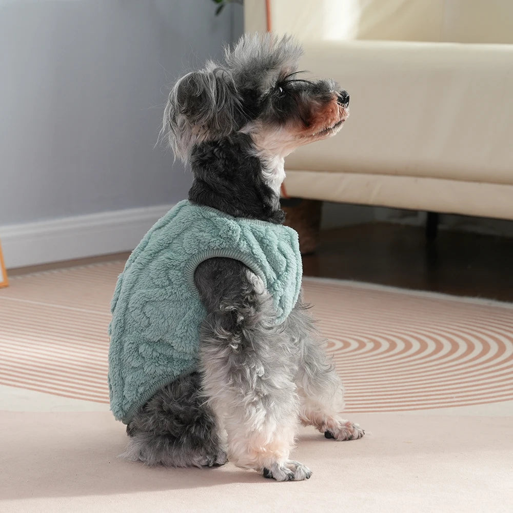 warm fleece sweater for cats & small dogs - cozy winter sweatshirt