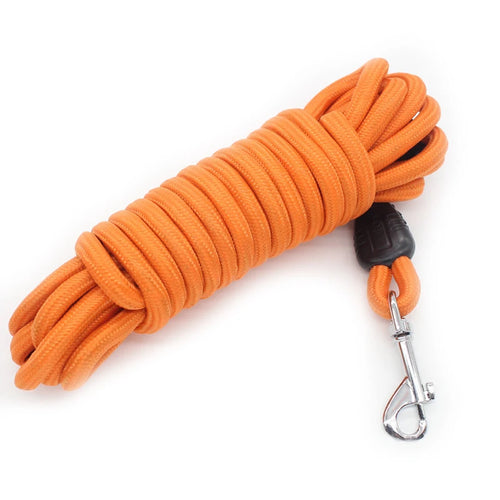 5m ~ 15m Heavy Duty Nylon Long Line Training Leash for Medium & Large Dogs