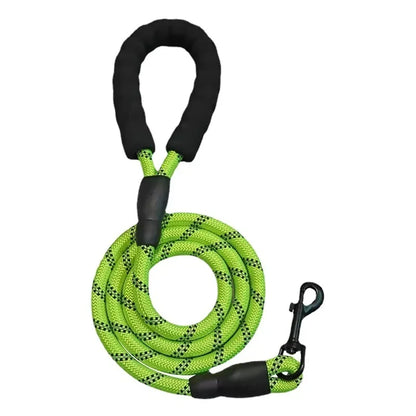 Strong Reflective Dog Leash – Durable Nylon Lead for All Dogs